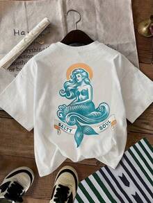 Women T-Shirts - [White] - View 3