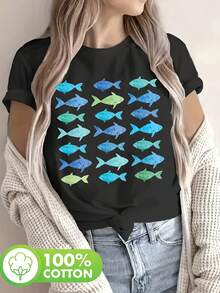 Women T-Shirts - Black - View 9