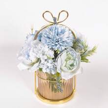 1pc Nordic Luxury Bowknot Vase, Decorative Flower Basket For Living Room - Multicolor - View 19