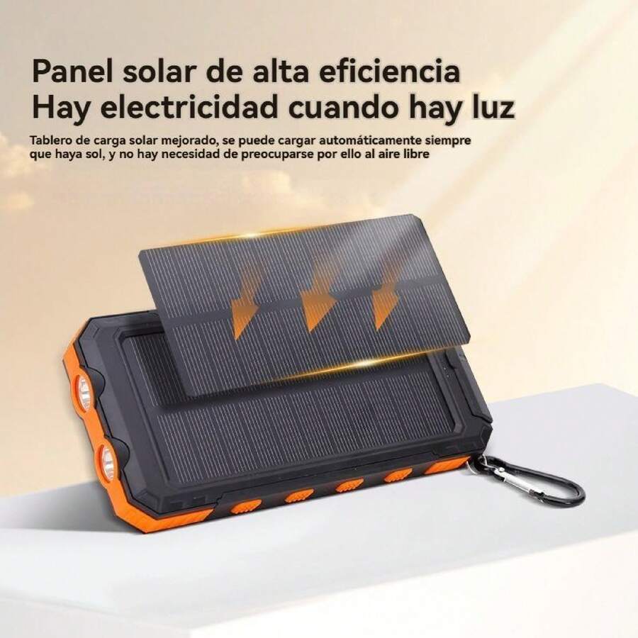 15000 MAh Polymer Solar External Battery For Mobile Phones And Outdoor Use. - Multicolor - View 1