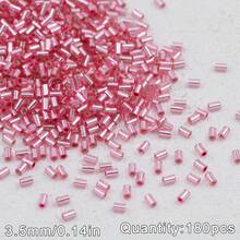 Hạt cườm ống dài các loại, hạt cườm ống mạ bạc 3.5mm có tua rua, nguyên liệu làm đồ trang sức DIY, vòng cổ, vòng tay, thêu thùa, phụ kiện quần áo, đồ thủ công và trang trí nghệ thuật. - ổ bi - Xem 27