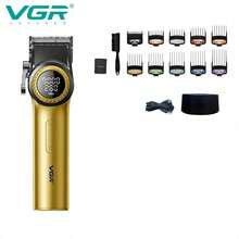 VGR 专业理发器，9000 转/分钟高速，电动理发器，数字显示屏，21 档变速，带充电底座，金属材质，适用于理发师，型号 V-001PRO 和 V-977 - 彩色 - 查看 14