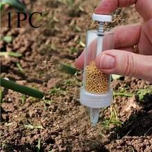 1pc Manual Handheld Seed Spreader With Transparent Tube And Ergonomic Handle - Portable Lawn And Garden Seed Sower, Suitable For Flower Pots And Lawn Seeding. Made Of Plastic, Precision Seeding Tool, Ideal For DIY Landscaping And Small-Area - Multicolor - View 3
