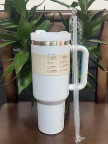 S-TANLEY 40盎司不锈钢保温水瓶，带吸管，大容量，时尚车载保温杯 - 多色40oz - 查看 19