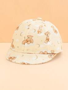 Mũ lưỡi trai trẻ em in hình hoạt hình toàn thân, vành mềm, nhẹ, thoáng khí, kiểu snapback, thích hợp cho mùa xuân/hè, có thể điều chỉnh và gấp gọn, che nắng, phù hợp cho trẻ nhỏ mặc hàng ngày khi ra ngoài. - Nhiều màu - Xem 12