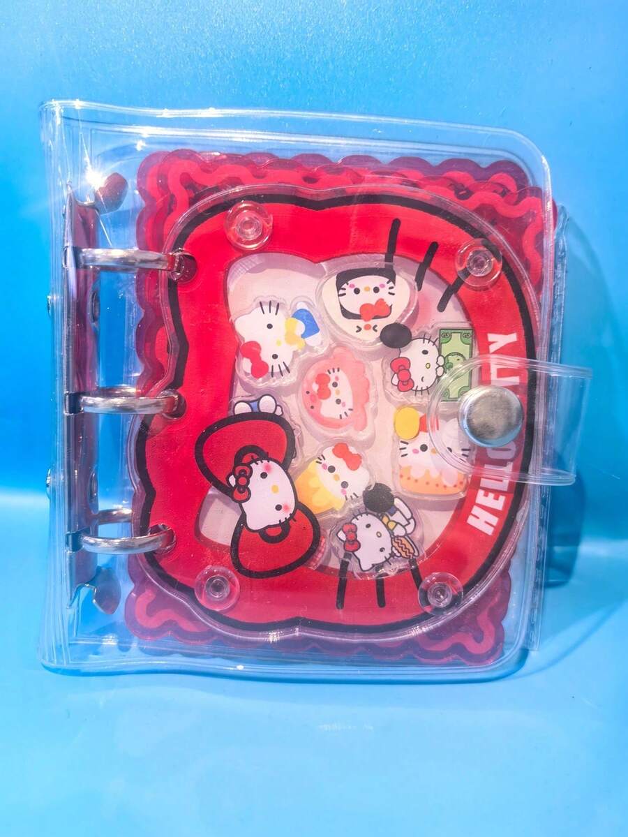 SANRIO 1个亚克力DIY创意活页照片收藏册，卡通3英寸卡片相册，摇一摇照片相册 - 彩色 - 查看 1