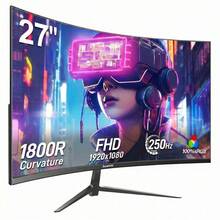GAWFOLK 34" 4K 165Hz Curved Gaming Monitor | 1500R Immersive Screen, 1ms GTG, FreeSync Premium & HDR400 | Ultra-WQHD 3440x1440, 95% DCI-P3, 400 Cd/M², Anti-Glare | Adjustable Stand (Height/Tilt/Swivel) & VESA Compatible | Dual 2.1 + 2 DisplayPort 1.4 | Low Blue Light & Flicker-Free | Perfect For PC Gaming, Home Office & Cinematic Entertainment | Ultimate Father's Day / Graduation Gift For Gamers & Creators [Monitor, Gaming Monitor, Computer Monitor, PC Monitor, Portable Monitor, TV Alternative] - US A Type Plug(110-127V) - View 14