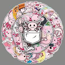 50pcs Axolotl Doodle Stickers, Cute Animal Cartoon Decals For Kids, Suitable For Decorating Laptops, Phone Cases, Luggage, Stationery And Collections, Anime Character Stickers, Inexpensive Cross-Border Commodity Under $1 - Multicolor - View 4