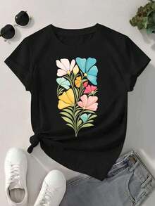 Women T-Shirts - Black - View 2