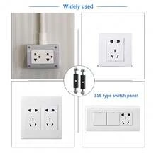 86 Type Insulated Junction Box Repair Kit (Short Adjustable 69mm, Long Adjustable 82mm), 118 Type Insulated Junction Box Repair Kit (Adjustable 50mm, Long Adjustable 61mm), Includes 10 Repair Tools, 10 Screws And 1 Wrench - Upgraded Insulated Material - Socket Switch Repairer - View 9