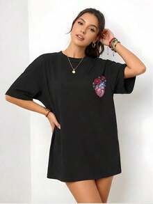 Women T-Shirts - Black - View 4