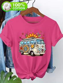 Women T-Shirts - Black - View 6