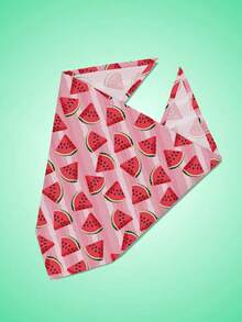 Watermelon Dog Bandana, Summer Fruit Pet Scarf, Colorful Summer Watermelon Dog Bandana For Small Medium Dogs, Adjustable Triangle Pet Scarf For Daily Wear And Photos - Multicolor - View 6