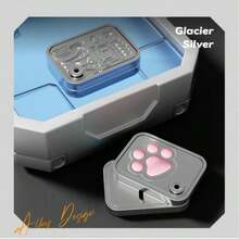 EDC Stress Relief Toy Set: Cat Paw Push Magnetic Slap Coin, Finger Spinner Fidget Toy, Poker K Design, Adult Decompression Tool, Metal Hand Spinner - Multicolor - View 9