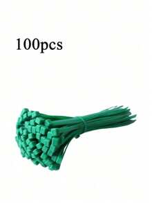 200条绿色自锁式扎带，耐热家用安装紧固件，塑料扎带，自锁式花园植物捆绑带，耐热可重复使用扎带，花园捆绑带 | 装饰性花园捆绑带，植物固定带，适用于派对用品、婚礼背景、花束、拱门装饰，耐热，家用，情人节，毕业典礼及其他场合 - 多款 - 查看 9