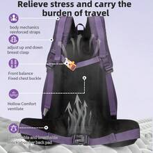 Ransel Ringan untuk Aktivitas Luar Ruangan, Cocok untuk Mendaki, Bersepeda, Lari, Trekking, Ransel Unisex yang Bernapas dan Dapat Dilepas, Cocok untuk Maraton, Mendaki, Perjalanan, dan Laptop. - MultiWarna - View 7