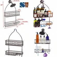 Simple Houseware - Organizador colgante para cabezal de ducha de baño bronce 26 x 16 x 5.5 pulgadas - Bronce - Ver 1