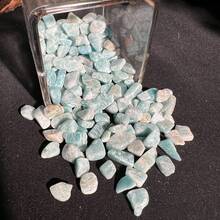 100g Packung natürliche Amazonit-Bruchsteine, asymmetrische kleine Kiesel, dekorative Kiesgesteine für Aquarium, DIY, Sukkulenten, Heimgarten, Geschenke - Übersicht 3