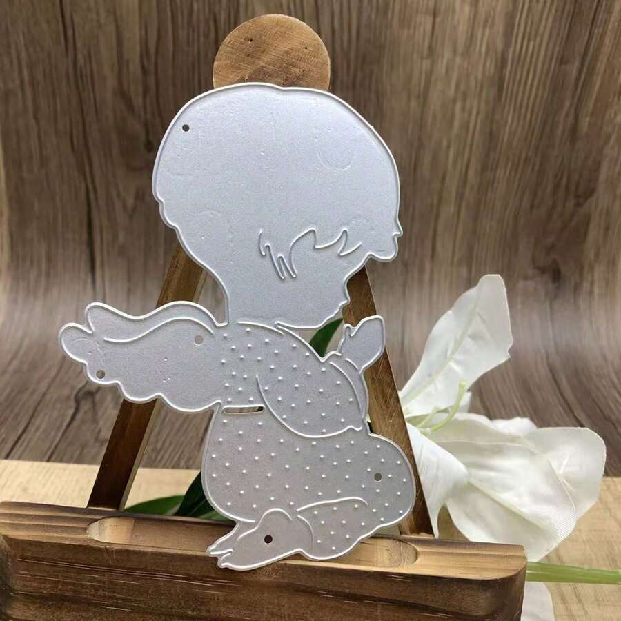 婴儿切割模具，熟睡婴儿金属切割模具，DIY剪贴簿艺术家金属切割模具模板，2026新款工艺切割压花卡片制作模板框架 - MC722 - 查看 1