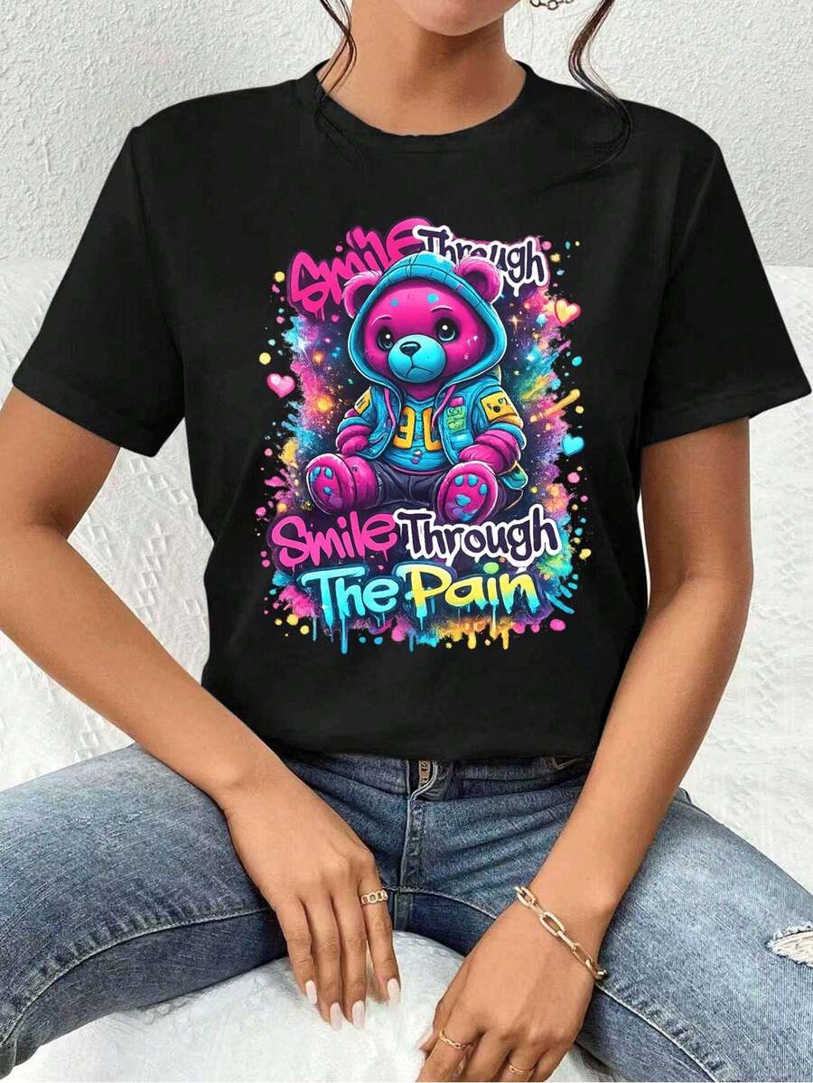 Women T-Shirts - Black - View 1