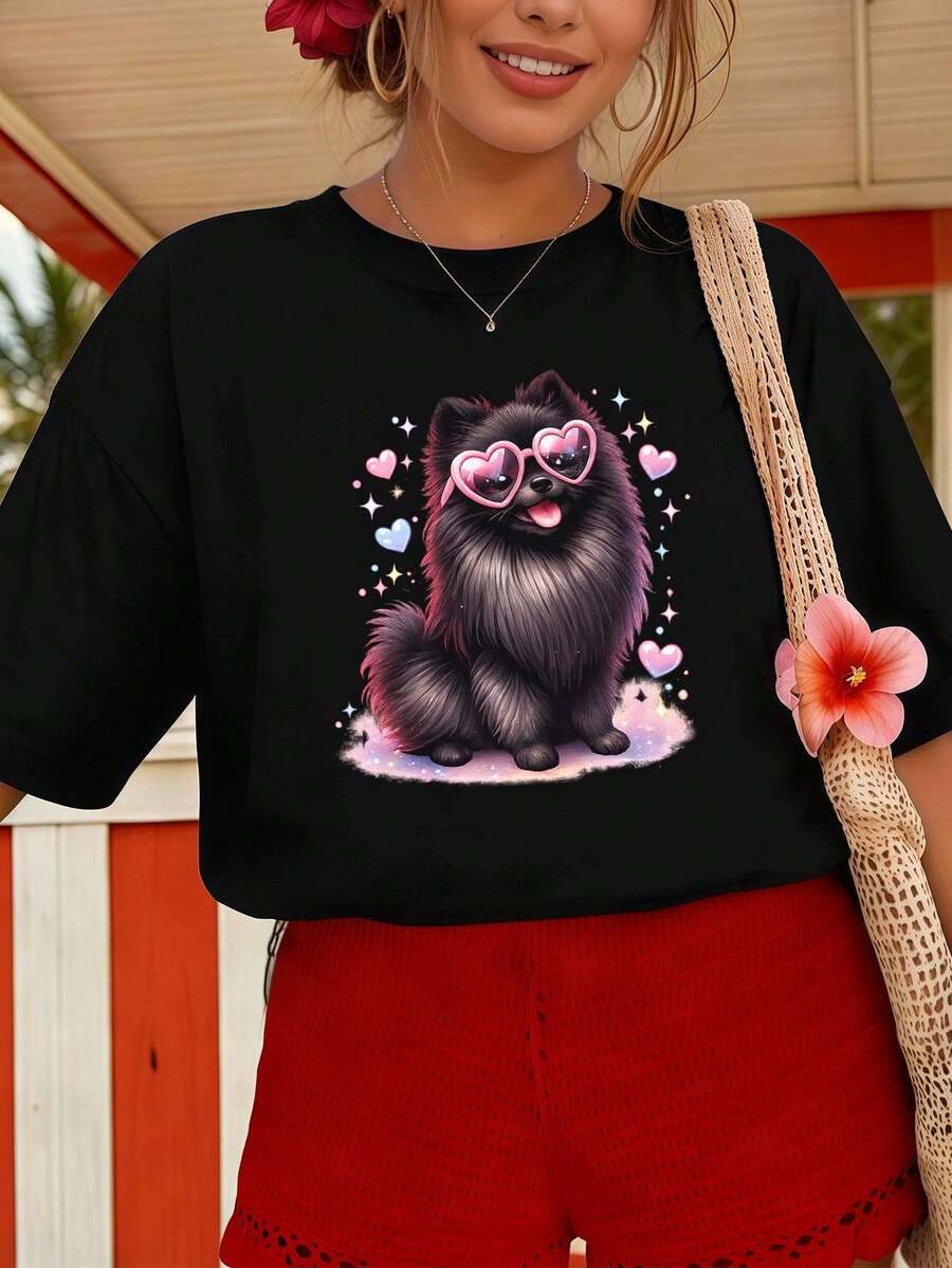 Women T-Shirts - Black - View 1