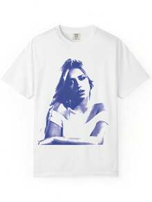 Damtoppar 20262026 Ny TT a te MM c Rae Miss Possessive World Tour Unisex T-shirt | Avslappnad rund halsringning, lätt stretchigt tyg, normal passform, tryckt mönster, perfekt för alla årstider, sommaroutfit för kvinnor - [Vit] - Visa 1
