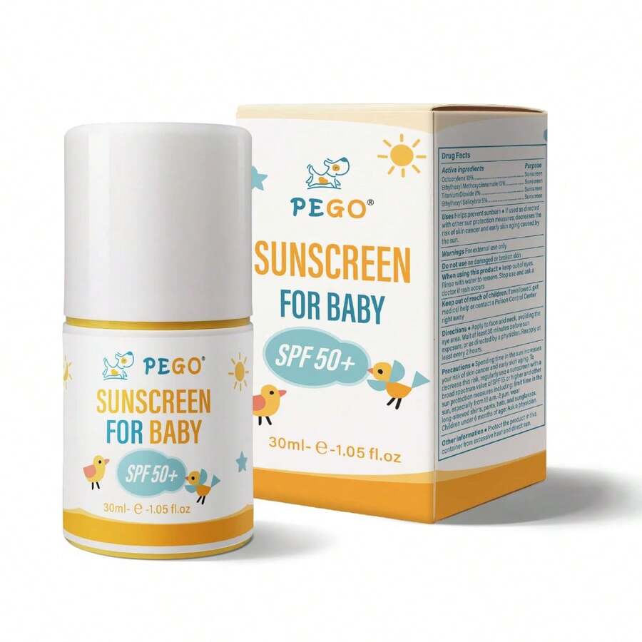 Kids Sunscreen For Face,Body,Tear-Free &Amp; Water Resistant,Gentle For Sensitive Skin,Broad Spectrum SPF 50,Summer Sunscreen Lotion For Children'S,Baby Sun Protection,Toddler Beach Essentials - White - View 1