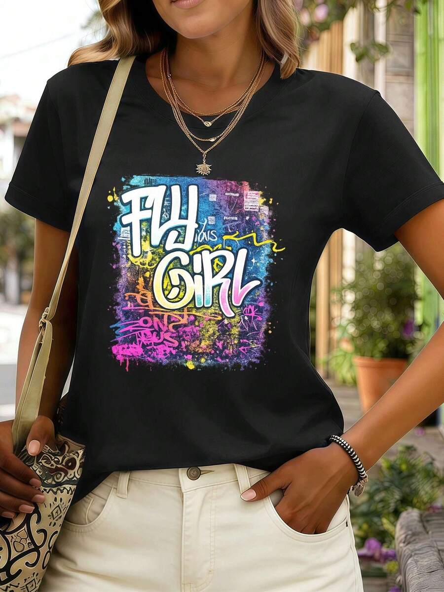 Women T-Shirts - Black - View 1