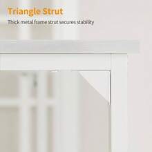 Computer Deskx 48x 75 Home Office Laptop Desk Study Writing Table, Modern Simple Style, White - 100 X 48 cm + White - View 8