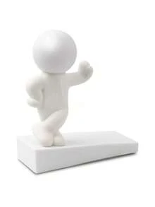 Soft Movable Design Door Stopper With Non-Slip Base, Protects Walls And Floors, Suitable For Home Decor - Multicolor - View 3