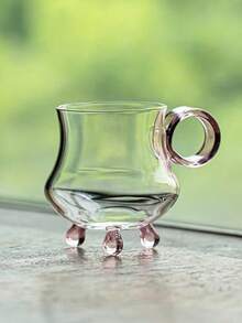 极简玻璃杯，小茶杯，功夫茶具，家用/办公水杯，中式茶杯，适用于咖啡、茶、可可、热巧克力、牛奶、抹茶拿铁 - 彩色 - 查看 13