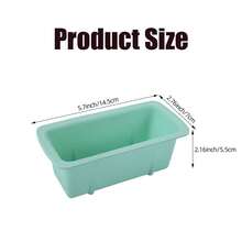2pcs Rectangular Silicone Cake Molds, Silicone Baking Pans, Available In Different Sizes, Non-Stick And Easy Release, Suitable For Homemade Cakes, Breads, Meat Rolls And Omelets, Size: 19.2cm X 9.5cm, Thicker And Non-Slip Silicone Molds, Bread/Toast Molds, Large Capacity Ice Cube Trays, Thicker And Larger Rectangular Silicone Ice Cube Trays Suitable For Summer, Baking Equipment, Cake Tools, Kitchen Accessories - Multicolor - View 7
