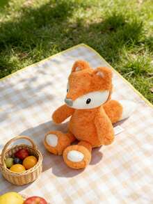 32Cm/12.60Inch Cute Orange Fox Plush Stuffed Animal Soft Squishy Cuddle Fox Toy For Kids Toddlers Girls Boys Adults Perfect New Year Gift Birthday Present Home Bedroom Decoration - Orange - View 3
