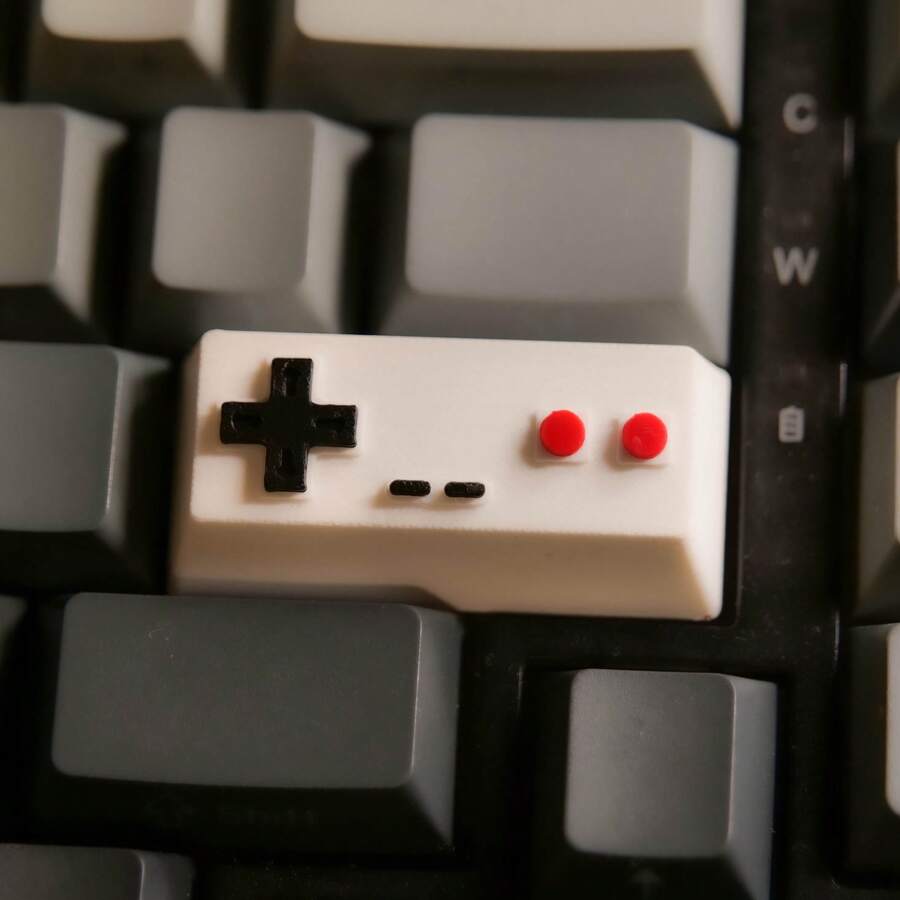 Retro Game Controller Shift Keycap - Artistic Mechanical Keyboard Design, Directional Keys, Classic Game Console Style, Made From Durable PLA Material, Compatible With Mechanical Keyboards, Ideal For Gamers And Collectors. - View 1