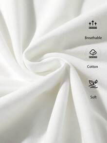 Haut pour femme modèle 2026, t-shirt 100 % coton, manches courtes à imprimé, lot de 2 pour l'été. - Blanc - Voir 3