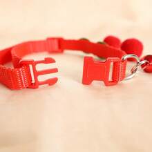 1 pièce Collier de décoration mignonne de cerise pour animaux de compagnie, collier avec clochette pour petits chiens et chats - Rouge - Voir 4