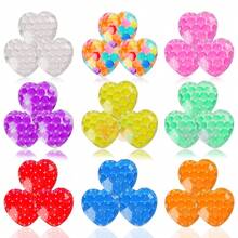 2PCS Heart-Shaped Squishy Stress Relief Ball, Soft Slow Rebound Texture, Comfortable Squeeze Feel, Soft Squeezable Stress Ball, Soft Rubber Stress Relief Ball, Relieve Stress And Anxiety, Suitable For Adults, Office Workers, Daily Essential, Holiday Gift (Random Style And Color) - Multicolor - View 3