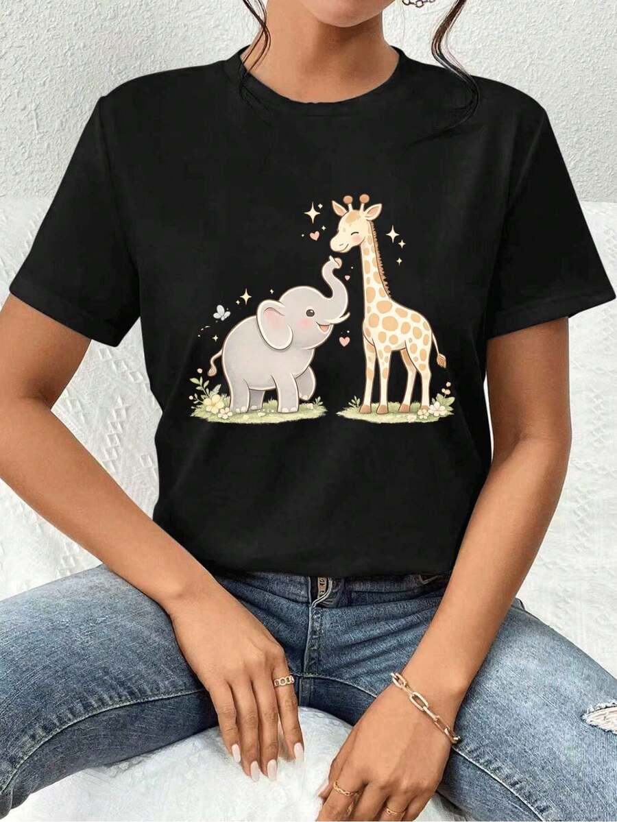 Women T-Shirts - Black - View 1