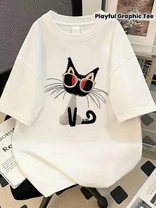 Women T-Shirts - [White] - View 8
