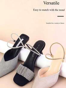 Elegant Satin Shoelaces, Non-Slip Straps For One-Size Shoes, Anti-Slip Tools For High Heels And Sandals, Can Be Installed And Secured Without Tying Shoelaces, Freeing Your Hands, Decorative For High Heels And Sandals, Convenient And Easy To Use, Suitable For High Heels, Closed-Toe Shoes, Block Heels, Closed-Toe Sandals, Anti-Slip Fixation (Different Batches Do Not Affect Use Or Quality) - View 11