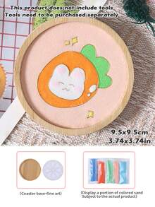 Traditional Cloisonné Painting DIY Coaster Craft Kit, Intangible Cultural Heritage, Suitable For Beginners And Students - Multicolor - View 11
