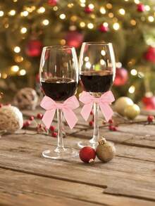 12/24/50Pcs Lavender Satin Bows 2 Inch, Self Adhesive Ribbon Bows For Gift Wrapping, Pre-Made Craft Bows For Baby Shower Birthday Wedding Holiday Party Decor, Home Decoration Supplies - Baby Pink - View 10