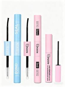 5ml Adhesive, 5ml Sealant, 5ml Makeup Remover, Eyelash Glue Strong & Long-Lasting Cluster Eyelash Glue 2-In-1 Eyelash Adhesive Sealant, Full Day Wear DIY False Eyelash Dedicated Adhesive Sealant Remover 3 Pieces Set - Multicolor - View 2