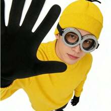 包含帽子、手套和眼镜的3件套，非常适合万圣节服装、角色扮演、派对装饰、圣诞礼物、情人节纪念品、主题派对等。 - 彩色 - 查看 10