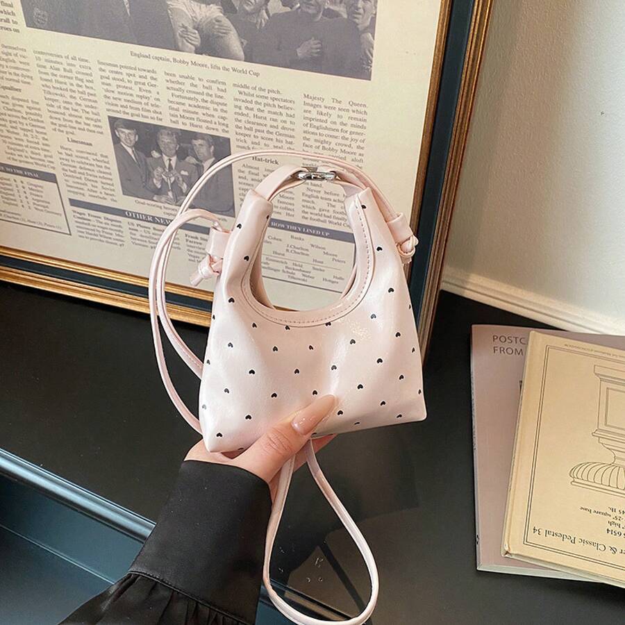 Bolso bandolera de cuero genuino 2026, diseño minimalista para uso diario. Elegante, sencillo y moderno, bolso casual tipo dumpling, nuevo modelo para mujer, bolso de hombro y bandolera único en rojo. - Rojo - Ver 1