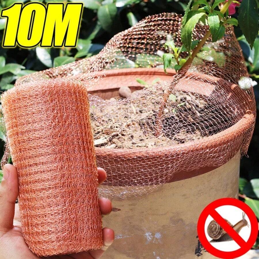Lưới đồng chống sâu bệnh 10M, lưới dây đồng chống ốc sên, lưới chắn chuột và lưới che chắn tín hiệu, vật tư bảo vệ cây trồng ngoài trời. - Nhiều màu - Xem 1