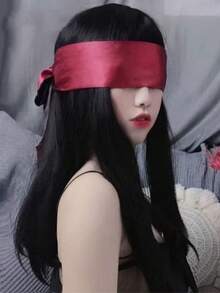 1件缎面舞会眼罩，眼部装饰，角色扮演舞台表演服装道具眼罩 - 彩色 - 查看 2