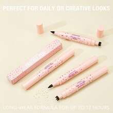 Face Makeup Freckle Stamp Pen Set, 6 Point Air Cushion Waterproof Long Lasting Sun Kissed - Brown - View 8