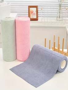 1 Roll 2.4M Reusable Cleaning Wet Wipes, Household Kitchen Towel Roll, Dishcloth, Multi-Purpose Substitute, Suitable For Living Room, Bedroom And Kitchen Cleaning - Reusable - View 12