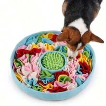 Sniff, Puzzle Pad Dogs, Enrichment Sniffing Training Game, Boredom Buster Food Dispenser, Interactive, All Season - 橙色 38X38厘米 - 查看 2